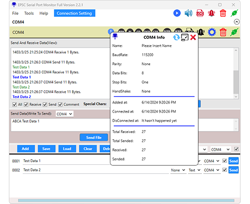 EPSC Serial Port Monitor